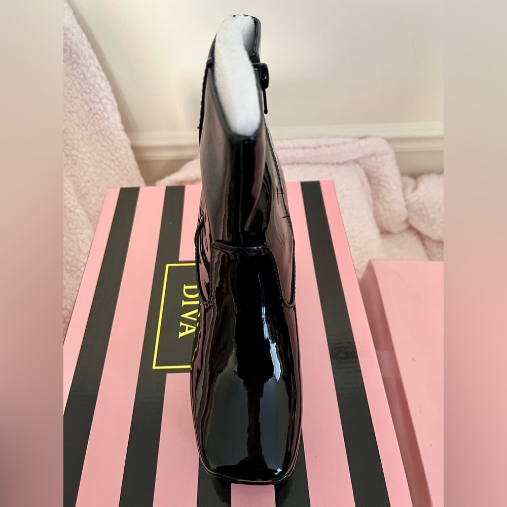 NIB Dolls Kill Lady GoDiva The Final Matrix Platform Ankle Boots Cortex in Black - Picture 6 of 10